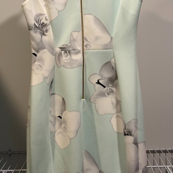 Make me an offer! Calvin Klein Dress Mint Floral Size 10 - Picture 4 of 4